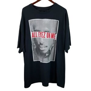 Tupac | Black Graphic All Eyez On Me Tee Shirt New